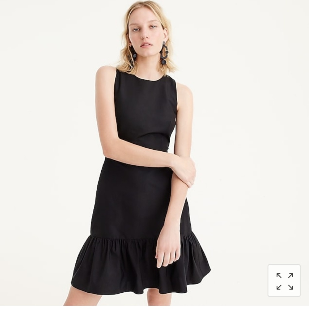 JCrew Dropwaist Faille Dress with Bow Back